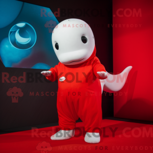 Red Beluga Whale mascot...