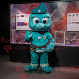 Disfraz de mascota de Teal...