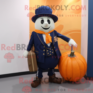 Navy Pumpkin maskot...