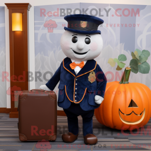 Navy Pumpkin maskot...