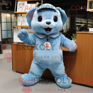 Sky Blue Seal mascot...