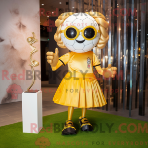 Maskotdraktfigur Gold...
