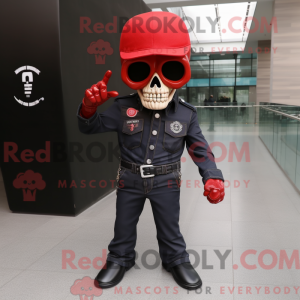 Red Skull mascot costume...