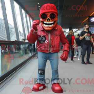 Red Skull mascot costume...