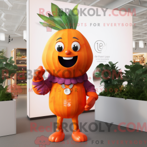 Oranje biet mascottekostuum...