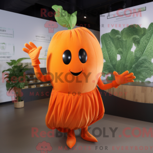 Orange Beet mascot costume...