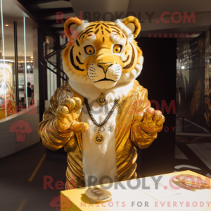 Máscara Gold Tiger com...