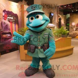Turquoise Green Beret...