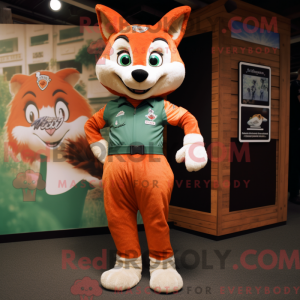 Fox maskot kostyme karaktär...