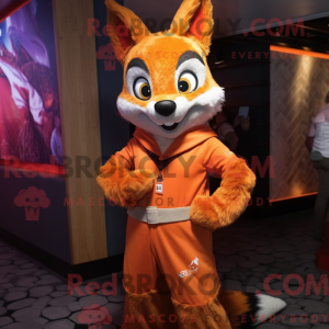 Fox maskot kostyme karaktär...