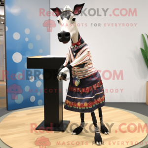 Costume mascotte d okapi...