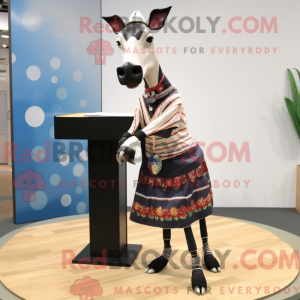 Okapi-Maskottchen-Kostüm...