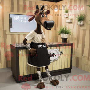 Okapi maskot kostume...