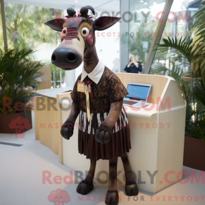 Okapi maskot kostume...