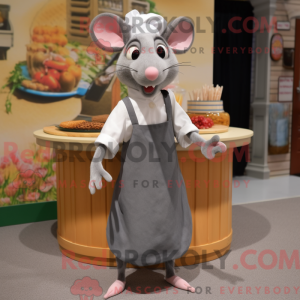 Gray Ratatouille mascot...