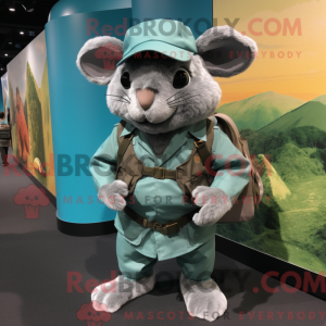 Cyan Chinchilla Maskottchen...