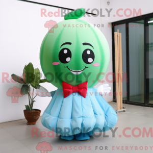 Sky Blue Watermelon mascot...