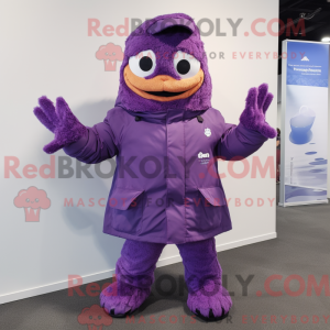 Lila Frosch Maskottchen...