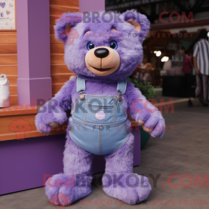 Lavender Teddy Bear mascot...