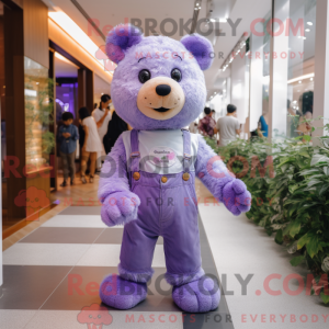 Lavendel Teddy Bear maskot...