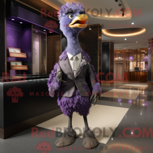Lavender Ostrich mascot...