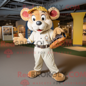 Maskottchenkostüm Gold Rat...