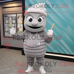 Gray Ice Cream mascot...