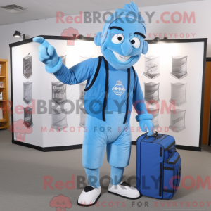 Postava maskota Sky Blue...