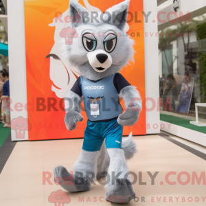 Silver Fox-maskotdraktfigur...