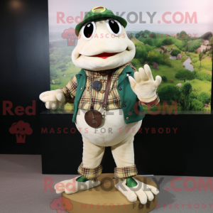 Figura de máscara de sapo...