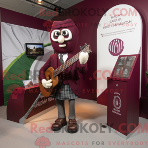 Maroon Celtic Harp máscara...