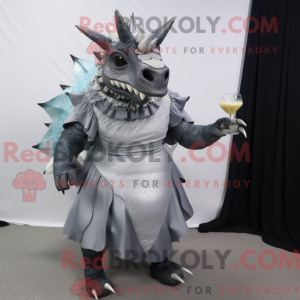 Sølv Triceratops...