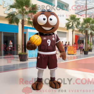 Brun Volleyball Ball maskot...