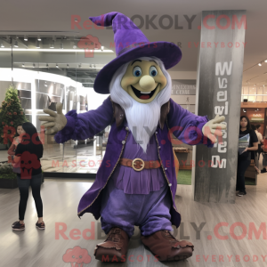 Purple Witch mascot costume...