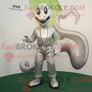 Maskottchenkostüm Silber...