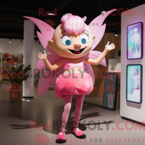 Pink Tooth Fairy mascot...