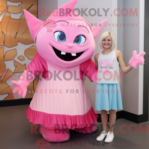 Pink Tooth Fairy mascot...