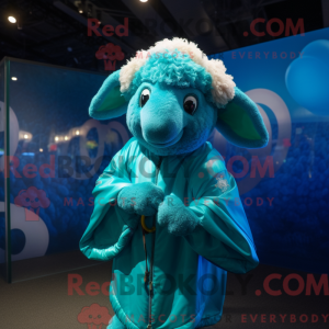 Turquoise Ram mascot...