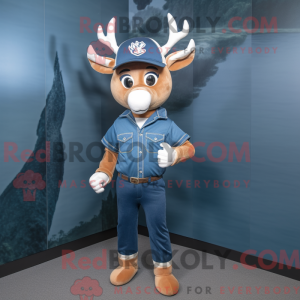 Navy Deer Maskottchen...