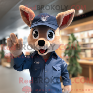 Navy Deer maskot kostume...