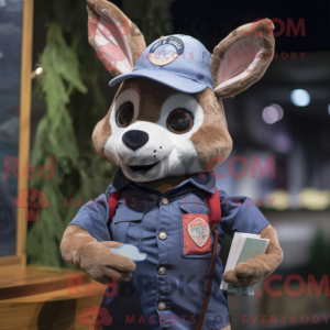 Navy Deer maskot kostume...