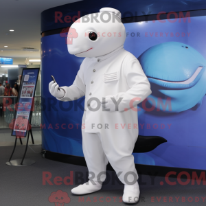 White Whale mascot costume...