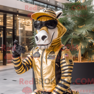 Gull Zebra maskot drakt...