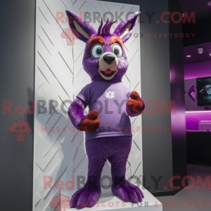 Purple Roe Deer mascot...