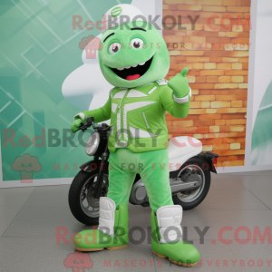 Green Ice Cream mascot...