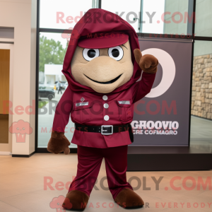 Maroon Commando mascot...