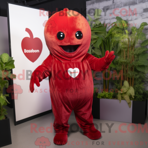 Rust Hindbær maskot kostume...