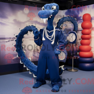 Navy Hydra mascot costume...
