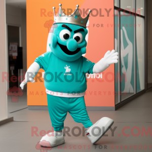 Postava maskota Teal King...