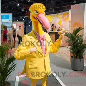 Zitronengelber Flamingo...